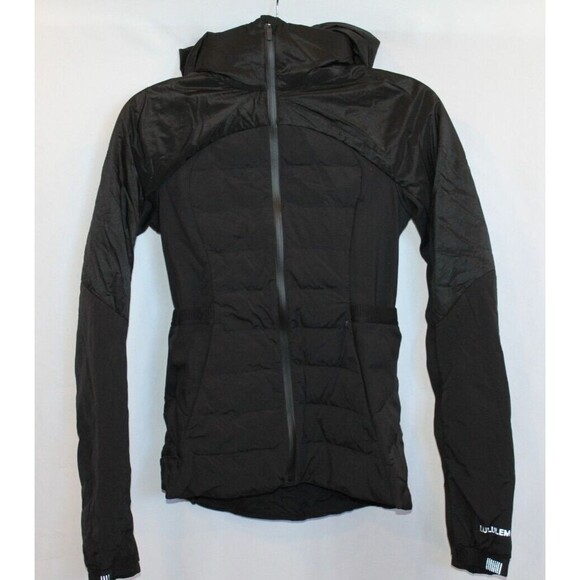 Lululemon Women'sDown For It All Jacket Water Resistant Black Sz 2 NEW - Picture 2 of 12